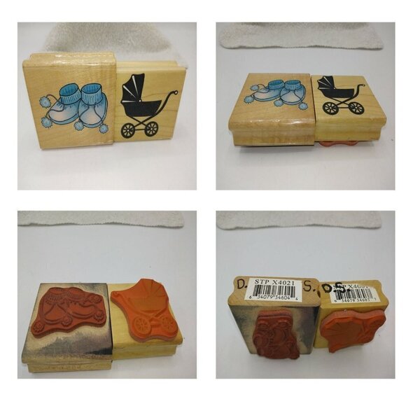 Lot of 24 Various Rubber Stamps Canadian Maple, Stampin Up, Rubber Stampede - Picture 6 of 10